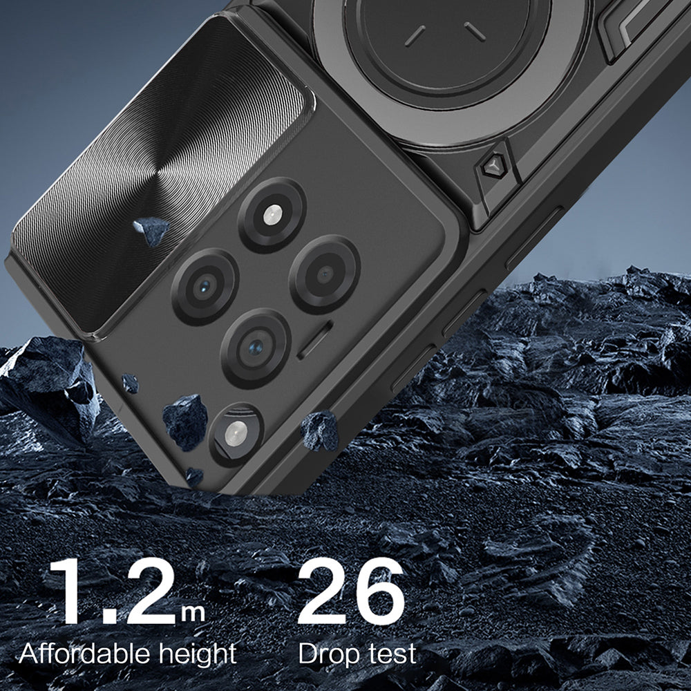 Husa de protectie Techsuit CamGuard Pro compatibil cu OnePlus 12R, Roz Auriu