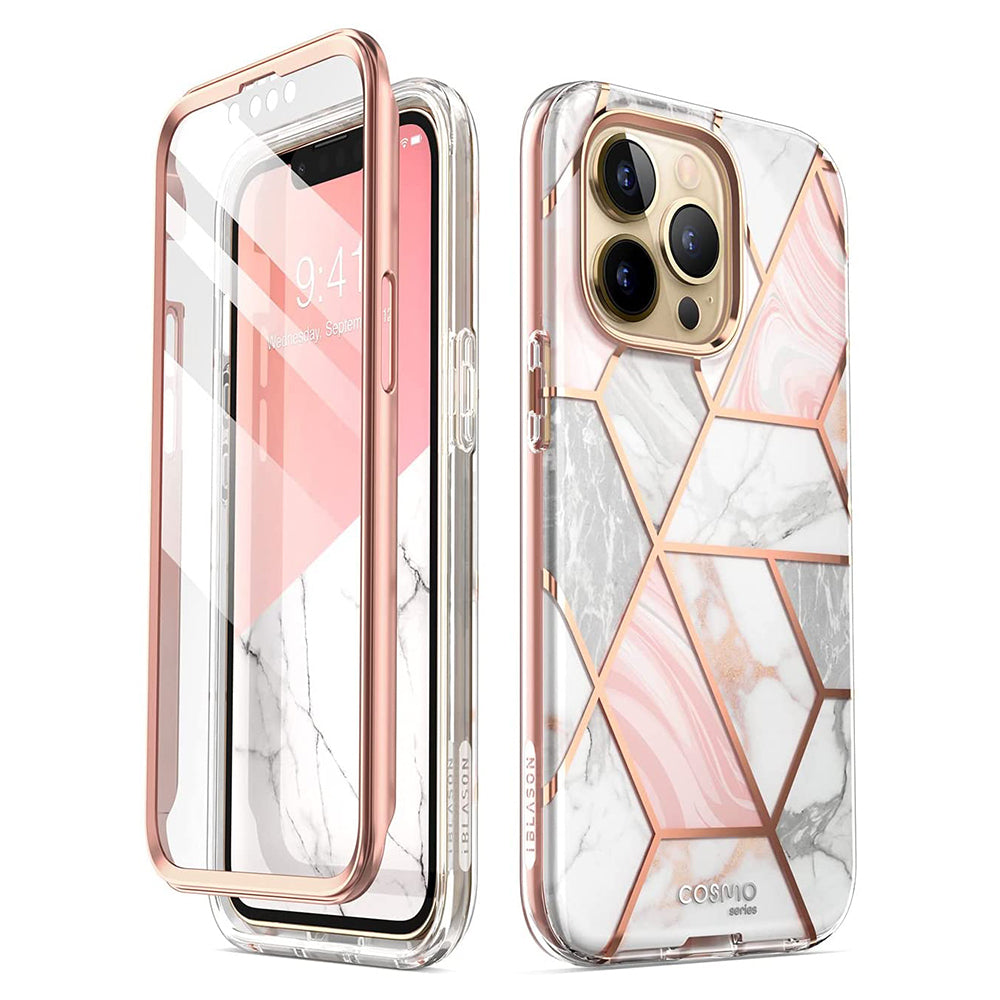 Husa de protectie i-Blason Cosmo compatibil cu iPhone 13 Pro, Marble
