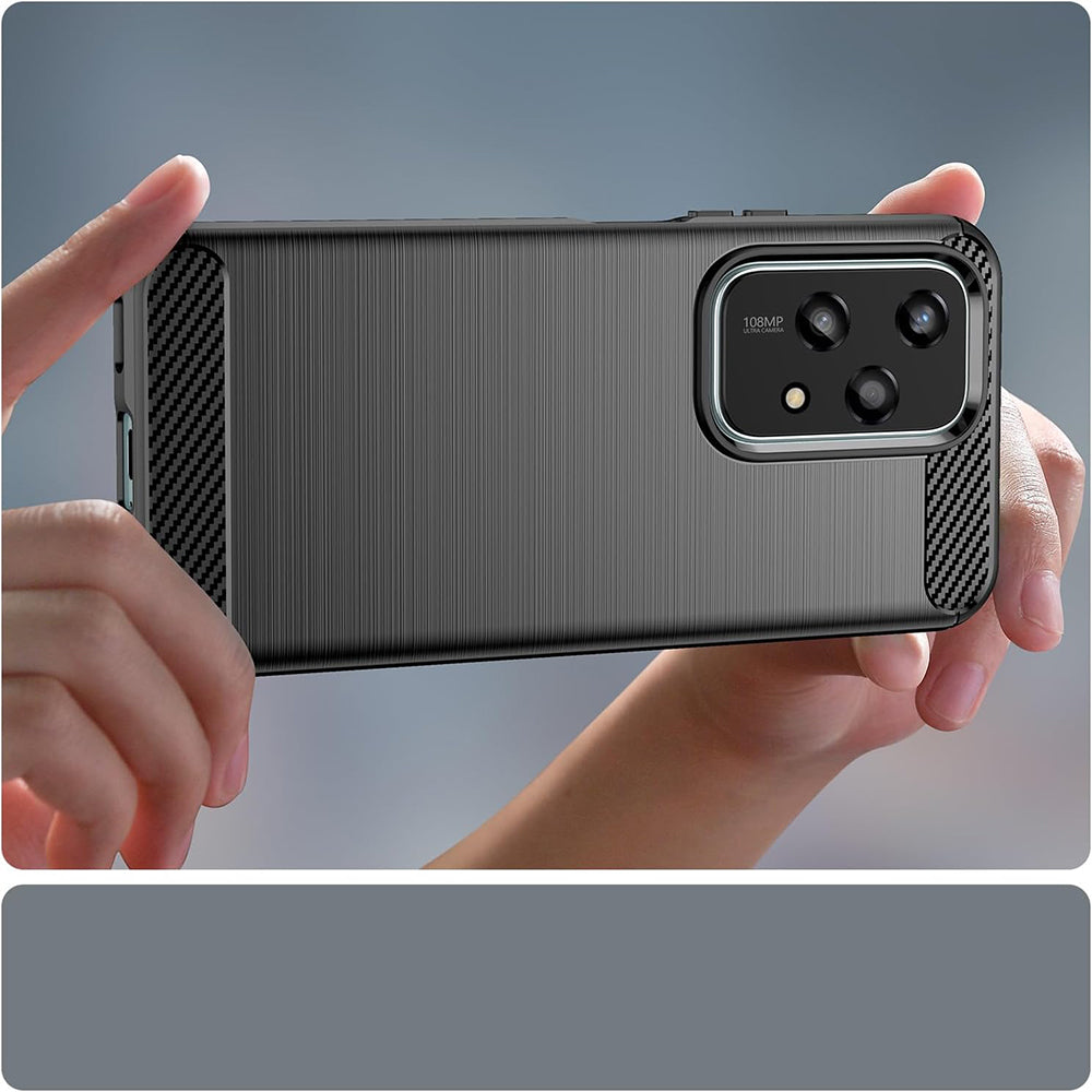 Husa de protectie Techsuit Carbon Silicone compatibil cu Honor 200 Lite, Albastru