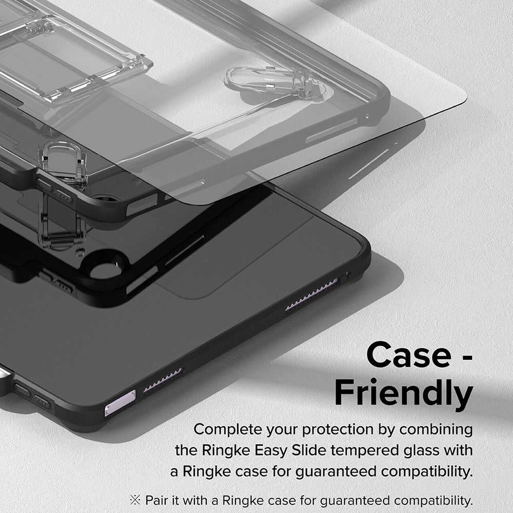 Husa de protectie tableta Ringke Easy Slide Tempered Glass compatibil cu iPad Air 13 (2024) / Air 13 (2025) / Air 13 (2026), Transparent