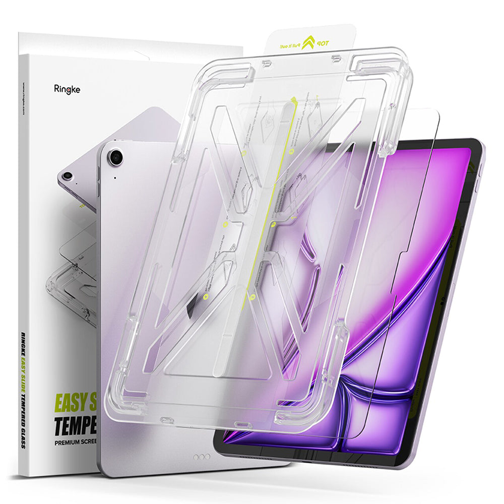 Husa de protectie tableta Ringke Easy Slide Tempered Glass compatibil cu iPad Air 11 (2024) / Air 11 (2025) / Air 11 (2026), Transparent