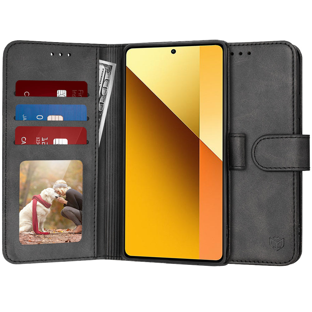 Husa de protectie Techsuit Diary Book compatibil cu Xiaomi Redmi Note 13 5G, Negru