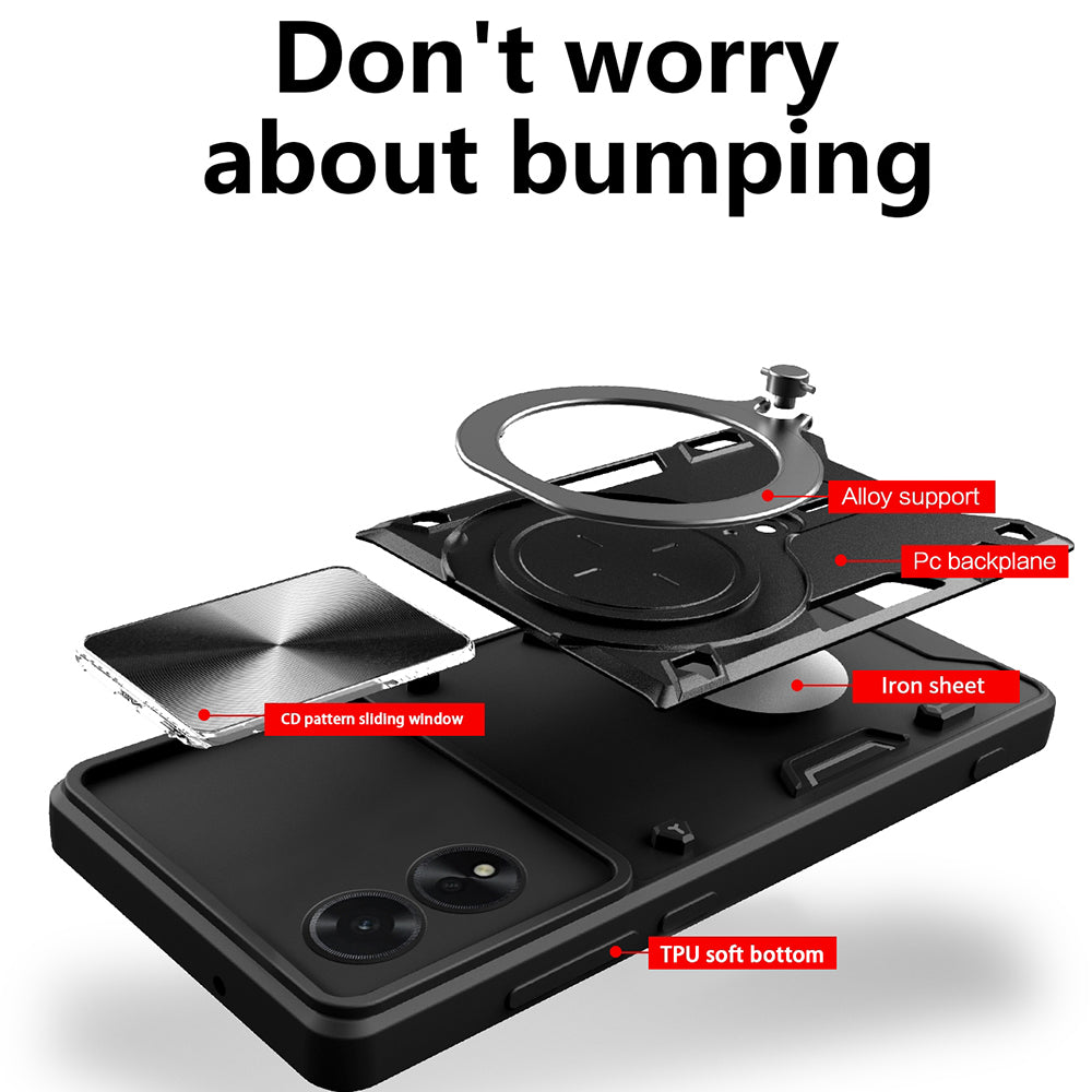 Husa de protectie Techsuit CamGuard Pro compatibil cu Honor 200 Lite, Roz Auriu