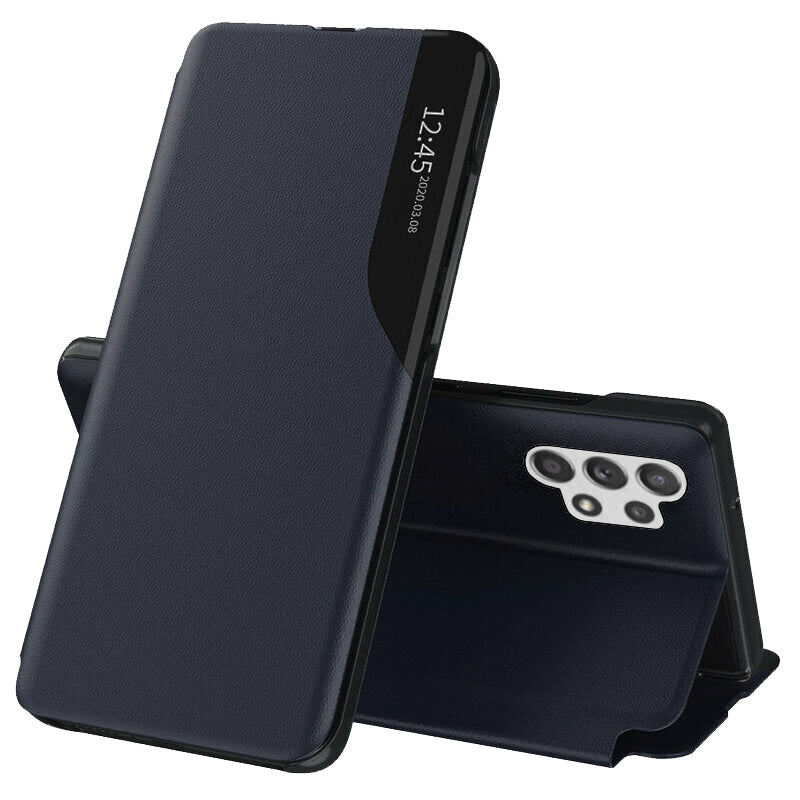 Husa de protectie Techsuit eFold Series compatibil cu Samsung Galaxy A32 4G, Albastru Inchis