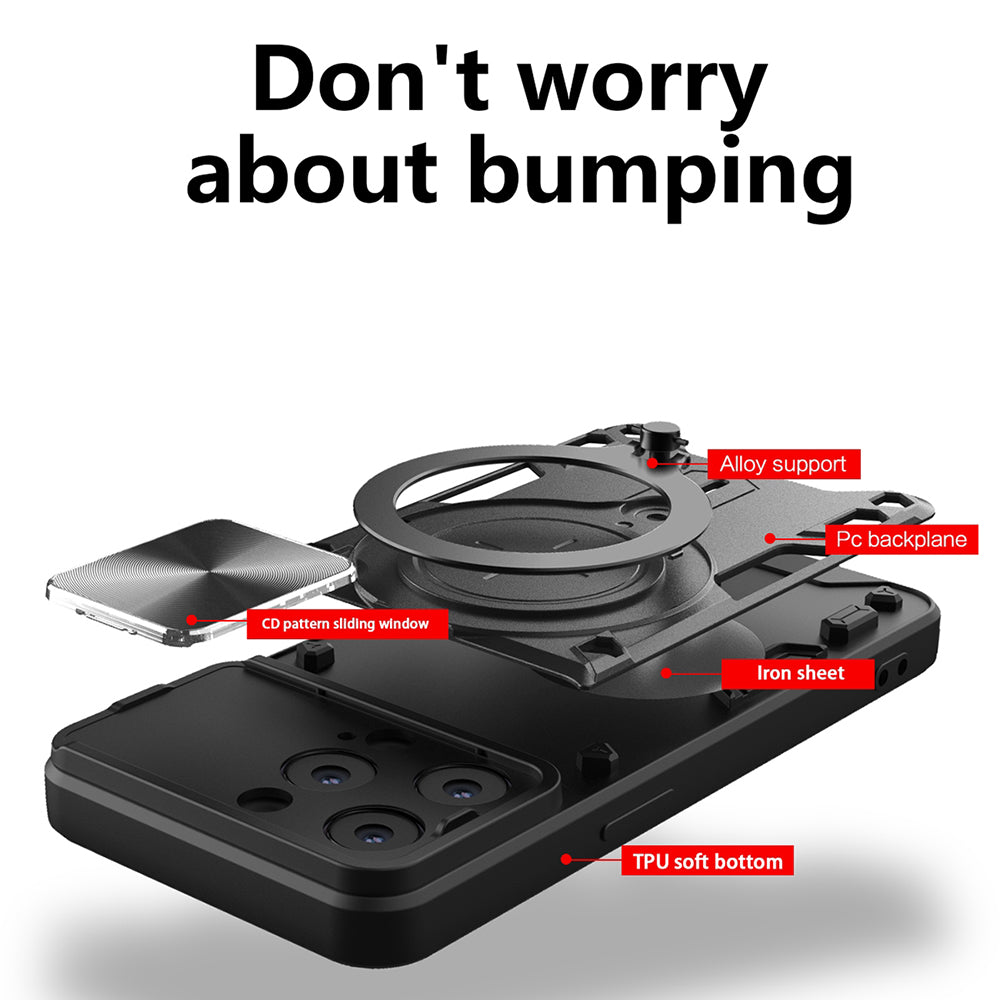 Husa de protectie Techsuit CamGuard Pro compatibil cu iPhone 16 Pro, Roz Auriu