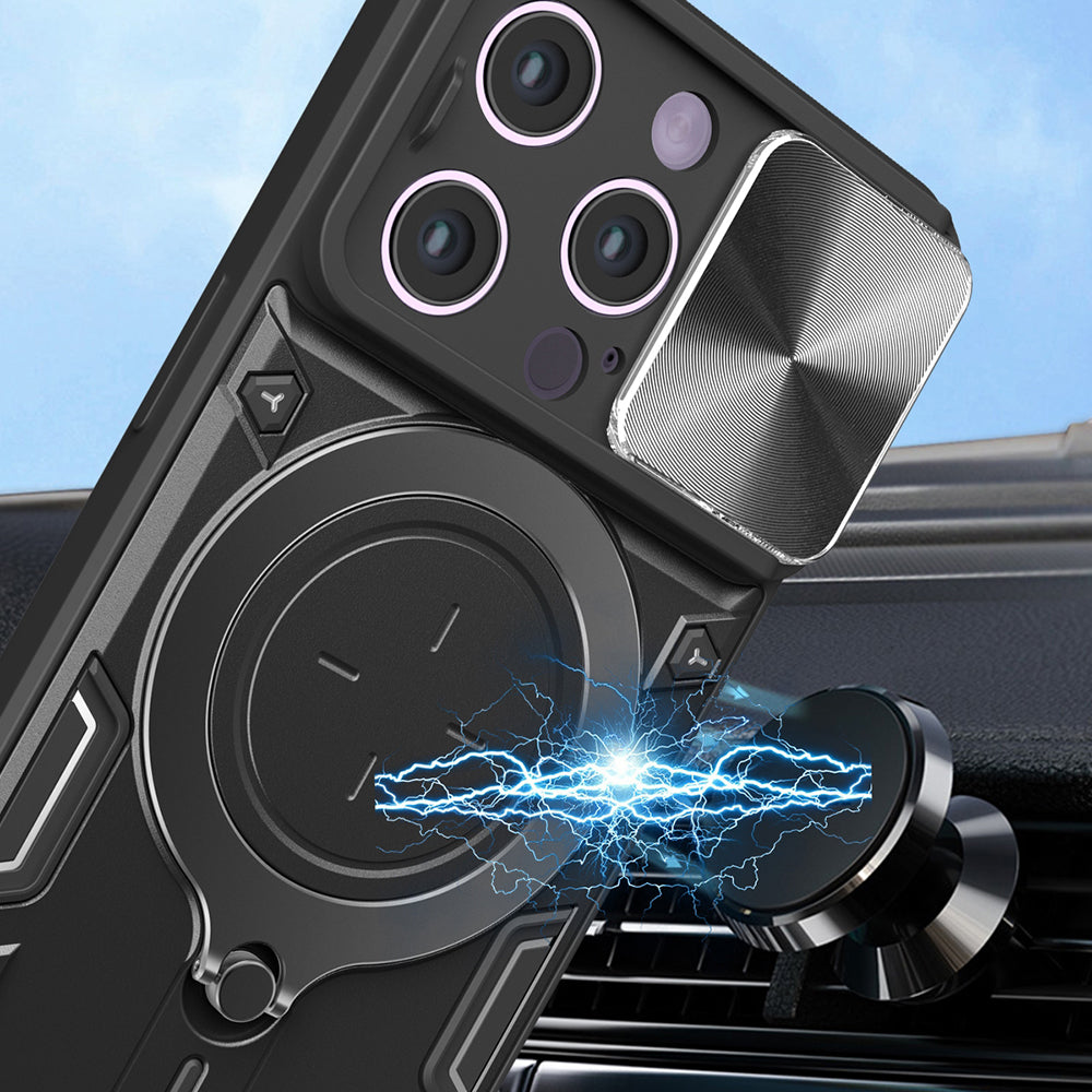 Husa de protectie Techsuit CamGuard Pro compatibil cu iPhone 16 Pro, Negru