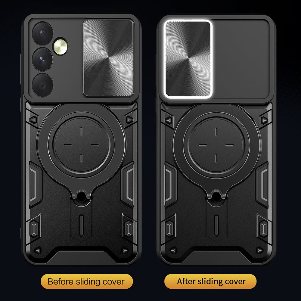 Husa de protectie Techsuit CamGuard Pro compatibil cu Oppo Reno12, Roz Auriu