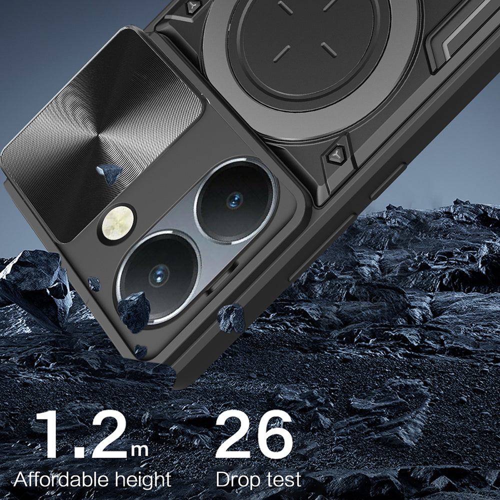 Husa de protectie Techsuit CamGuard Pro compatibil cu Honor 200, Negru