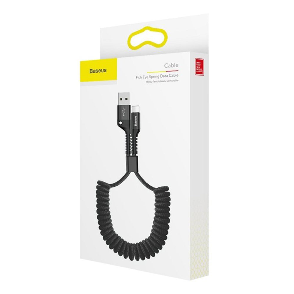 Cablu Baseus Fish-Eye (CALSR-01), USB to Lightning, 1m, 2A, Negru
