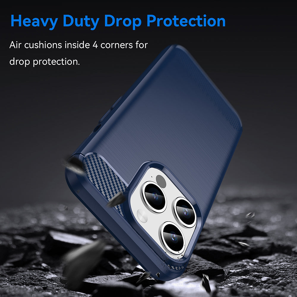 Husa de protectie Techsuit Carbon Silicone compatibil cu iPhone 16e / iPhone 17e, Negru