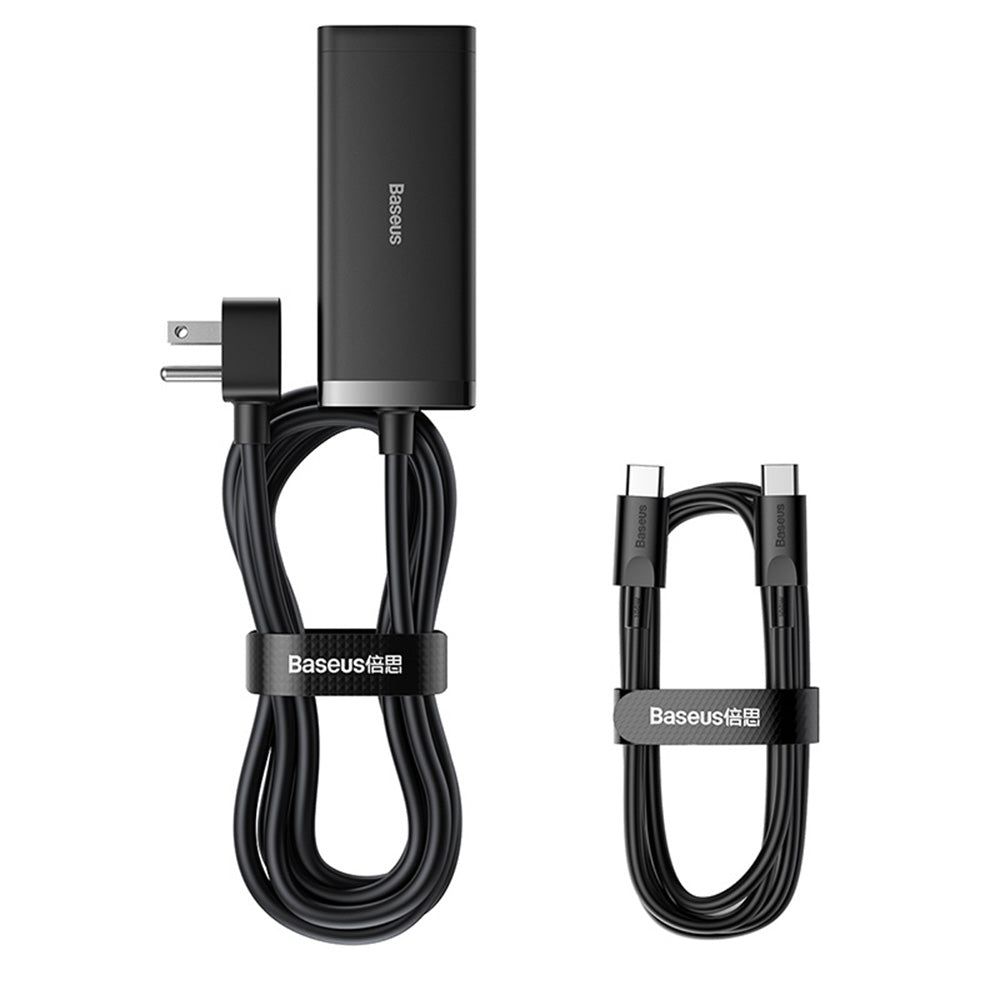 Incarcator Baseus /Powerstrip (PSZM000201), Type-C Cable Included, 2 x AC, 2 x USB, 2 x Type-C, 100W, Negru