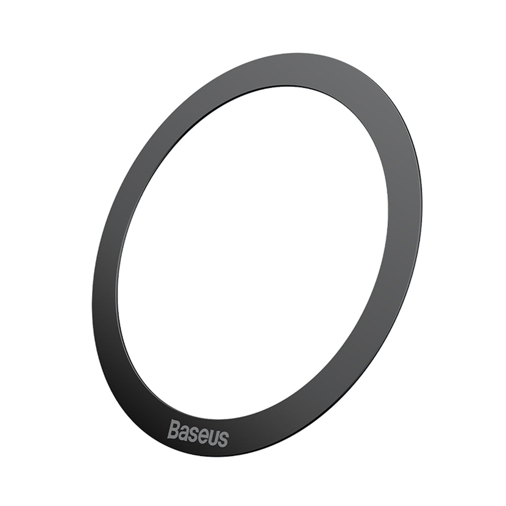 Suport Baseus (set de 2) Metal Ring Magnetic Series (PCCH000001), Universal Phone Ring for Samsung, iPhone, Negru