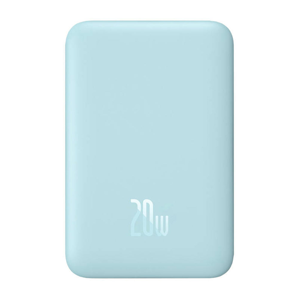 Baterie externa Baseus Magnetic Mini (PPCX110103), USB-C, MagSafe, 10000mAh, 20W, with Cable Type-C, 3A, 30cm, Bleu