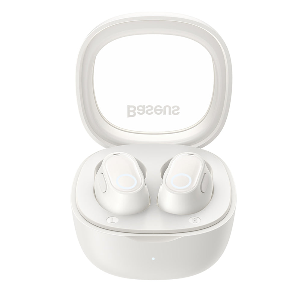 Casti Baseus Bowie WM02 (NGTW370202), Bluetooth 5.3, TWS, In-Ear, with Microphone, Crem Y White