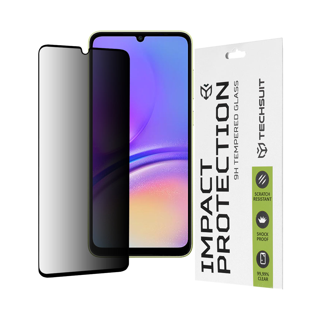 Folie de protectie Techsuit 111D Privacy Full Glue compatibil cu Samsung Galaxy A05 / A05s, Negru