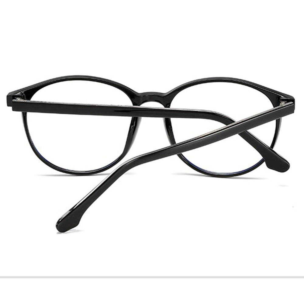 Techsuit Anti-Blue Light Glasses Reflex TR90 (F8551-C2), Round, Nisipiu Black