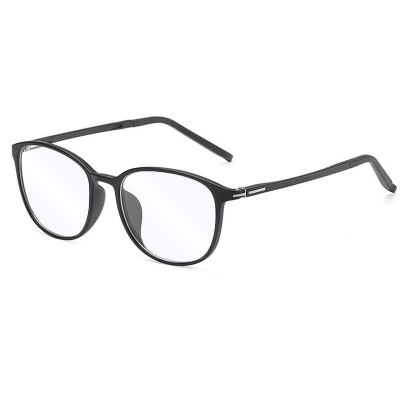 Techsuit Anti-Blue Light Glasses Reflex PC (F2822), Round, Nisipiu Black