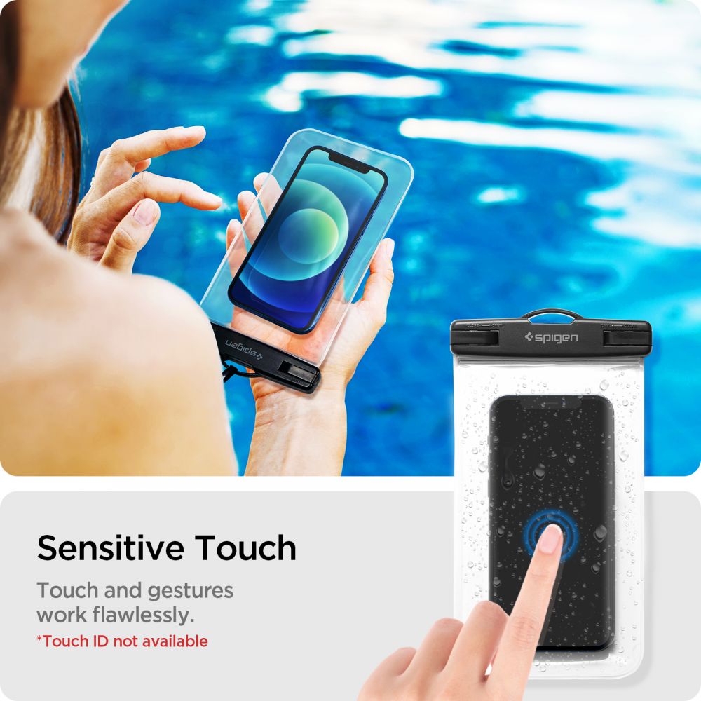 Spigen (set de 2) Waterproof Case A601 (AMP03098), IPX8, for Phone 3.5 - , Transparent