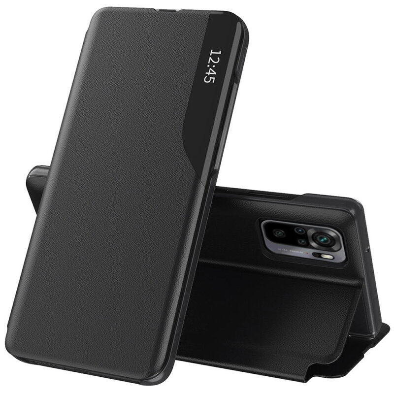 Husa de protectie Techsuit eFold Series compatibil cu Xiaomi Redmi Note 10 4G / Note 10S / Poco M5s, Negru