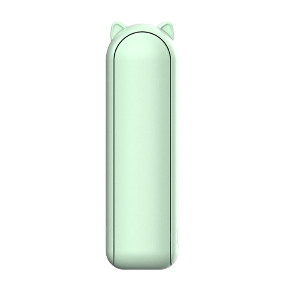 Techsuit Mini Portable Hand Fan (HZ001), 2000mAH, USB Rechargeable, 3 Speeds Adjustable, Verde