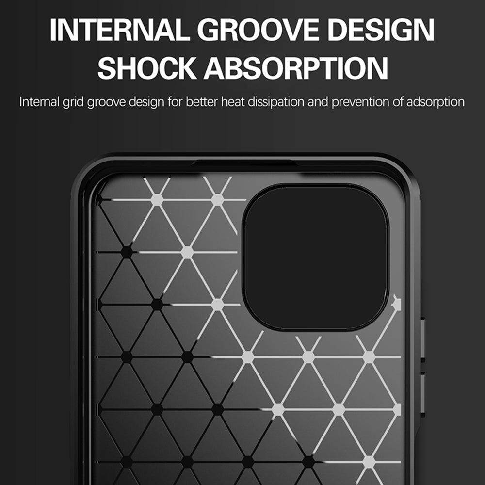 Husa de protectie Techsuit Carbon Silicone compatibil cu Xiaomi Mi 11 Lite 4G / Mi 11 Lite 5G / 11 Lite 5G NE, Negru
