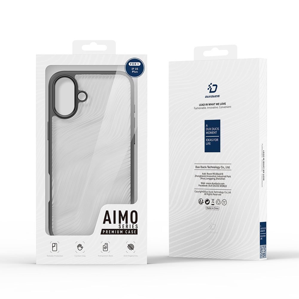 Husa de protectie Dux Ducis Aimo Series compatibil cu iPhone 16 Plus, Negru