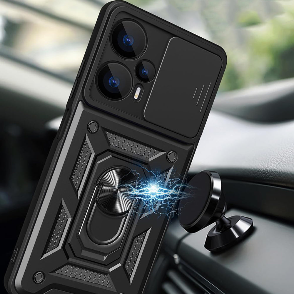 Husa de protectie Techsuit CamShield Series compatibil cu Realme GT 6 / GT 6T, Negru