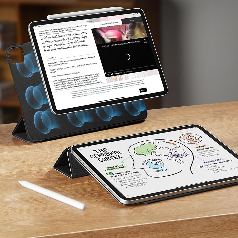 Husa de protectie tableta ESR Rebound Magnetic compatibil cu iPad Pro 13 (2024) / iPad Pro 13 (2025), Gri