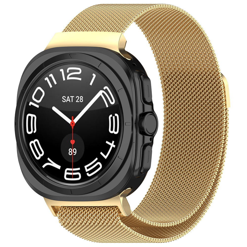 Curea smartwatch Techsuit Watchband (W009) compatibil cu Samsung Galaxy Watch Ultra 47mm / Watch Ultra 2, Auriu