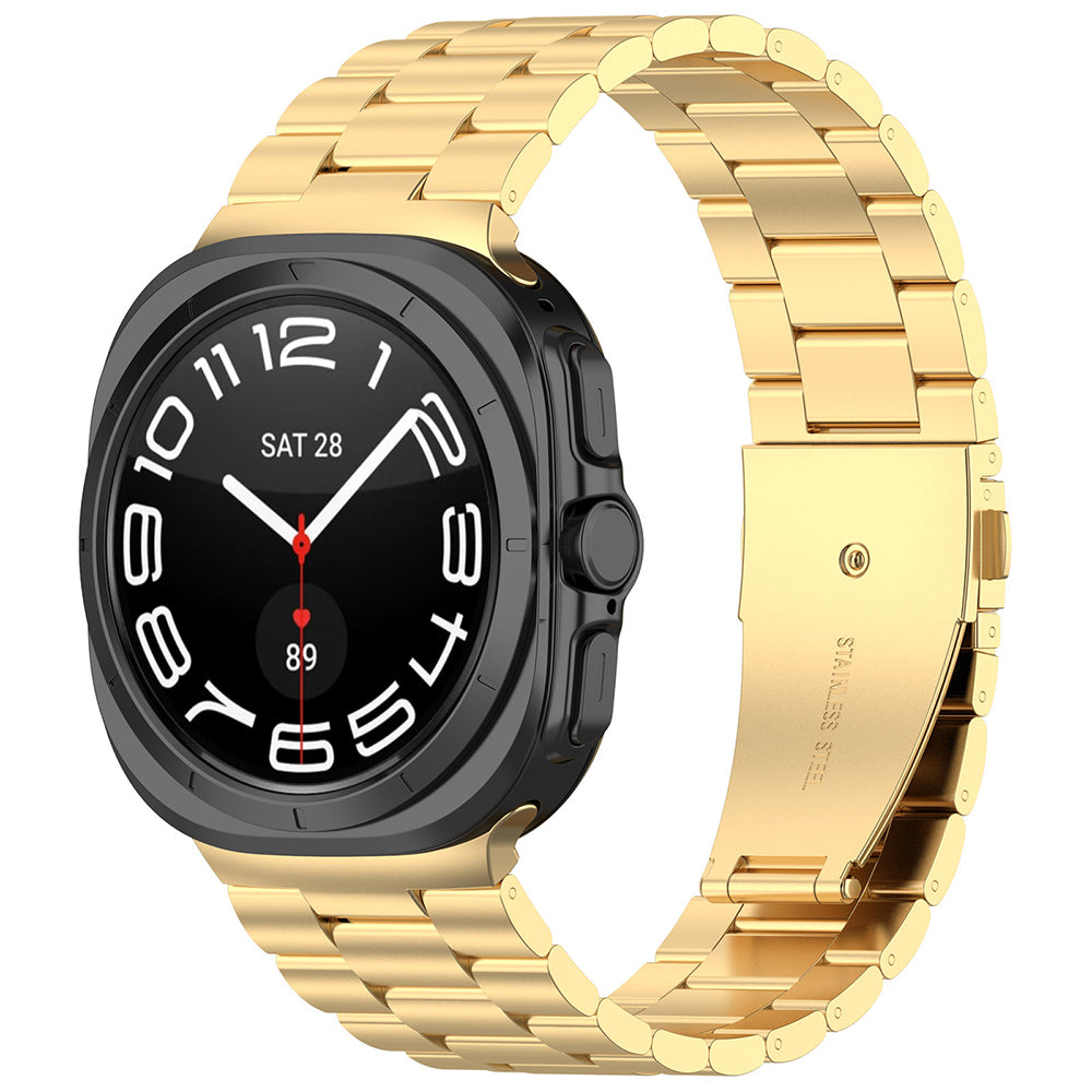 Curea smartwatch Techsuit Watchband (W010) compatibil cu Samsung Galaxy Watch Ultra 47mm / Watch Ultra 2, Auriu
