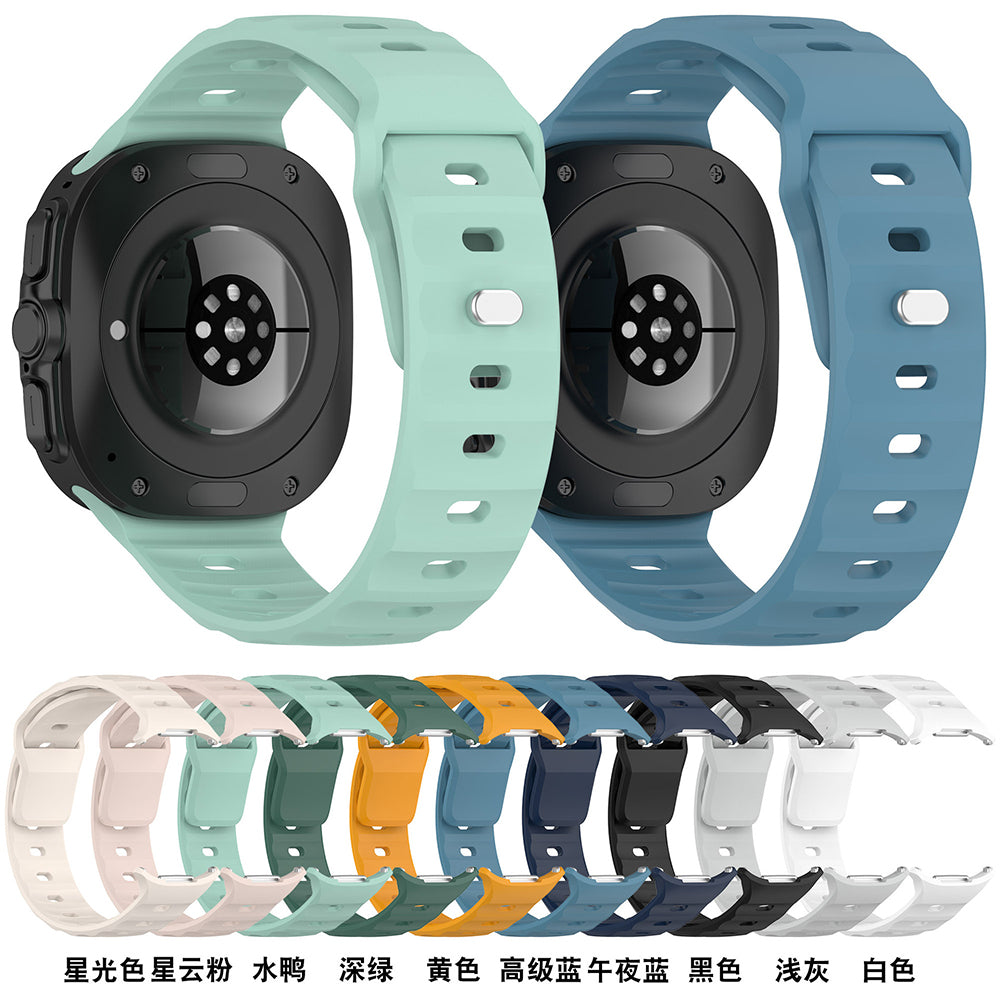 Curea smartwatch Techsuit Watchband (W055) compatibil cu Samsung Galaxy Watch Ultra 47mm / Watch Ultra 2, Alb