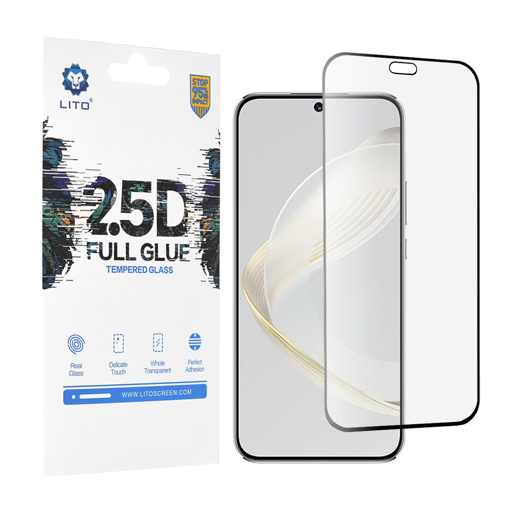 Folie de protectie Lito 2.5D FullGlue Glass compatibil cu Huawei nova 11 / nova 12s, Negru