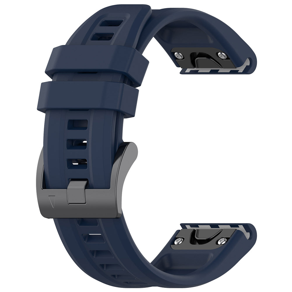 Curea smartwatch Techsuit Watchband QuickFit 26mm (W060) compatibil cu Garmin Fenix 3/3 HR/5X/5X Plus/6X/6X Pro/7X/7X Pro Solar, Bleumarin