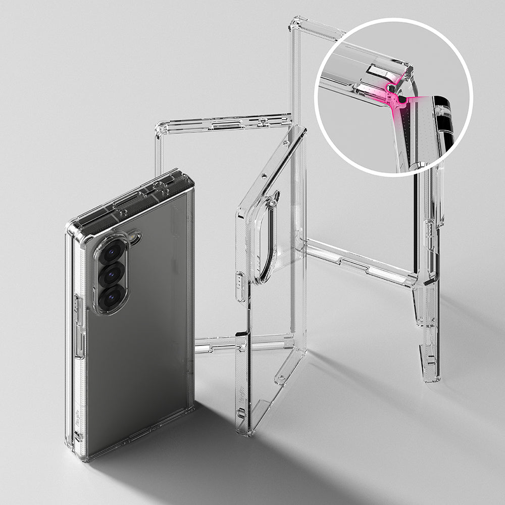 Husa de protectie Ringke Fusion compatibil cu Samsung Galaxy Z Fold6, Transparent