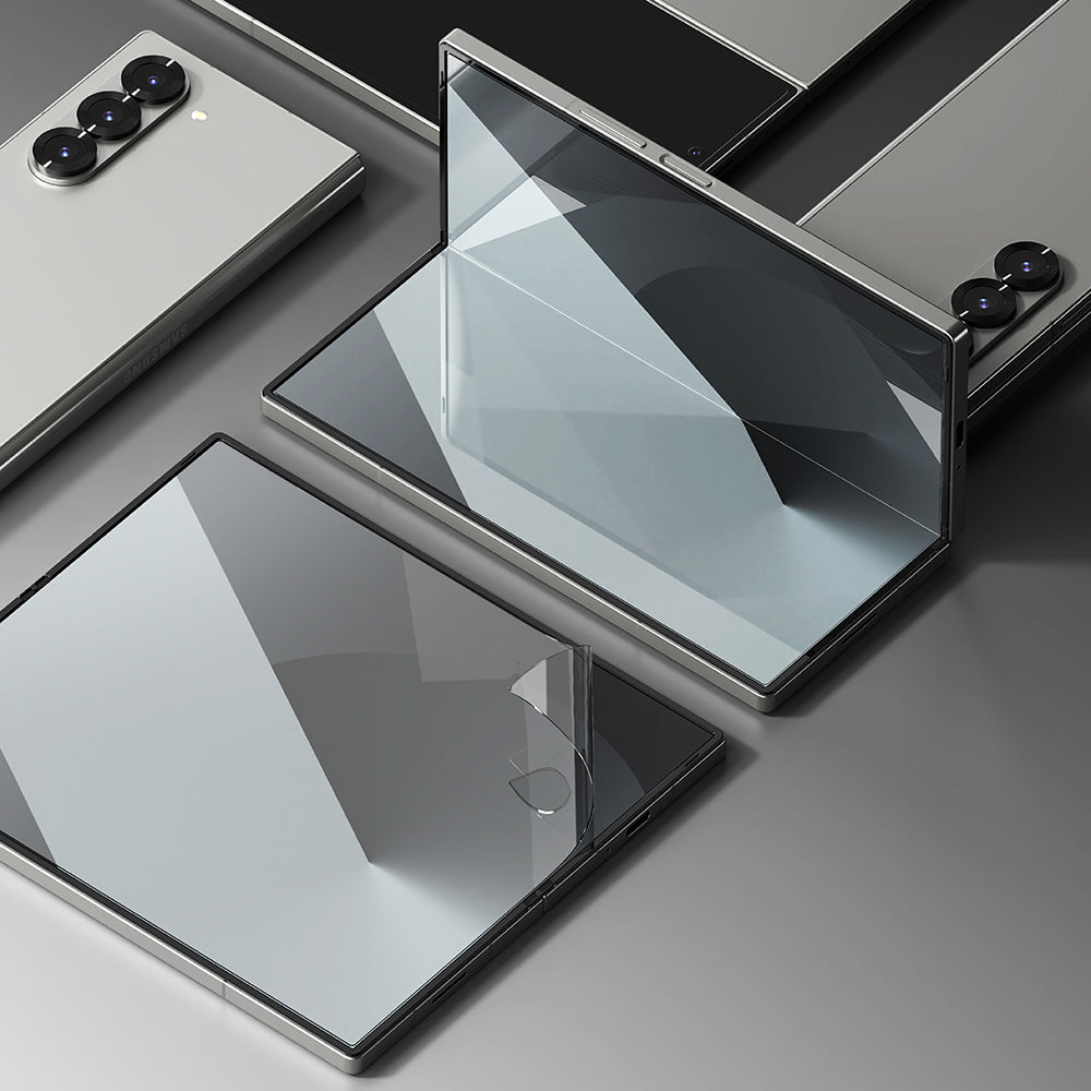 Folie de protectie Ringke Dual Easy Full (set de 2) compatibil cu Samsung Galaxy Z Fold6, Transparent
