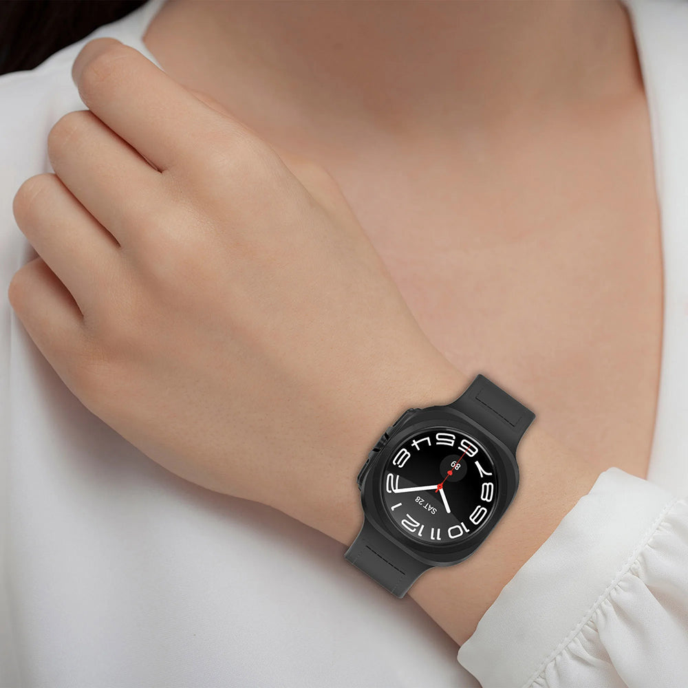 TechSuit Curea smartwatch Techsuit Watchband (W056) compatibil cu Samsung Galaxy Watch Ultra 47mm / Watch Ultra 2, Bleum