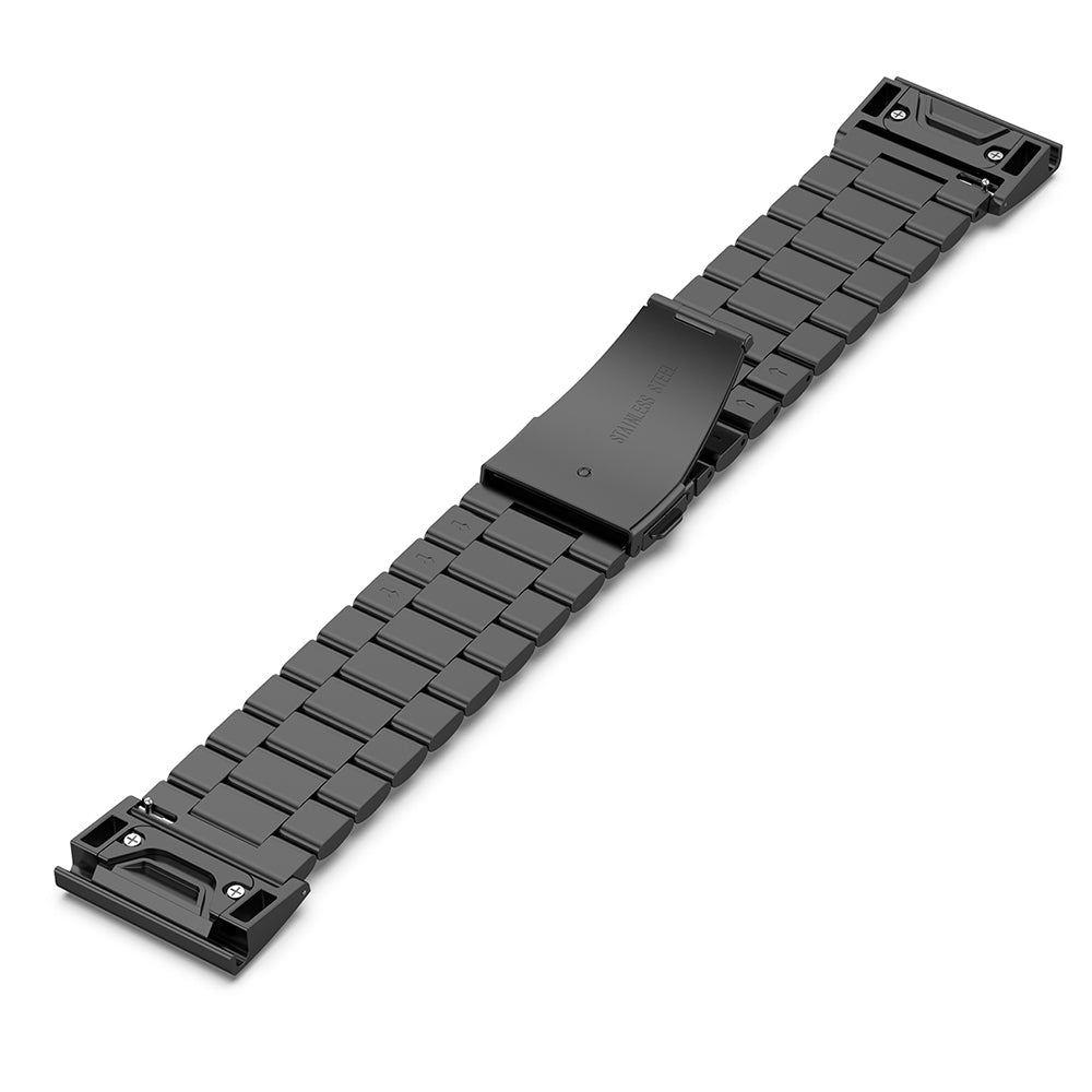 Curea smartwatch Techsuit Watchband QuickFit 26mm (W010) compatibil cu Garmin Fenix 3/3 HR/5X/5X Plus/6X/6X Pro/7X/7X Pro Solar, Negru