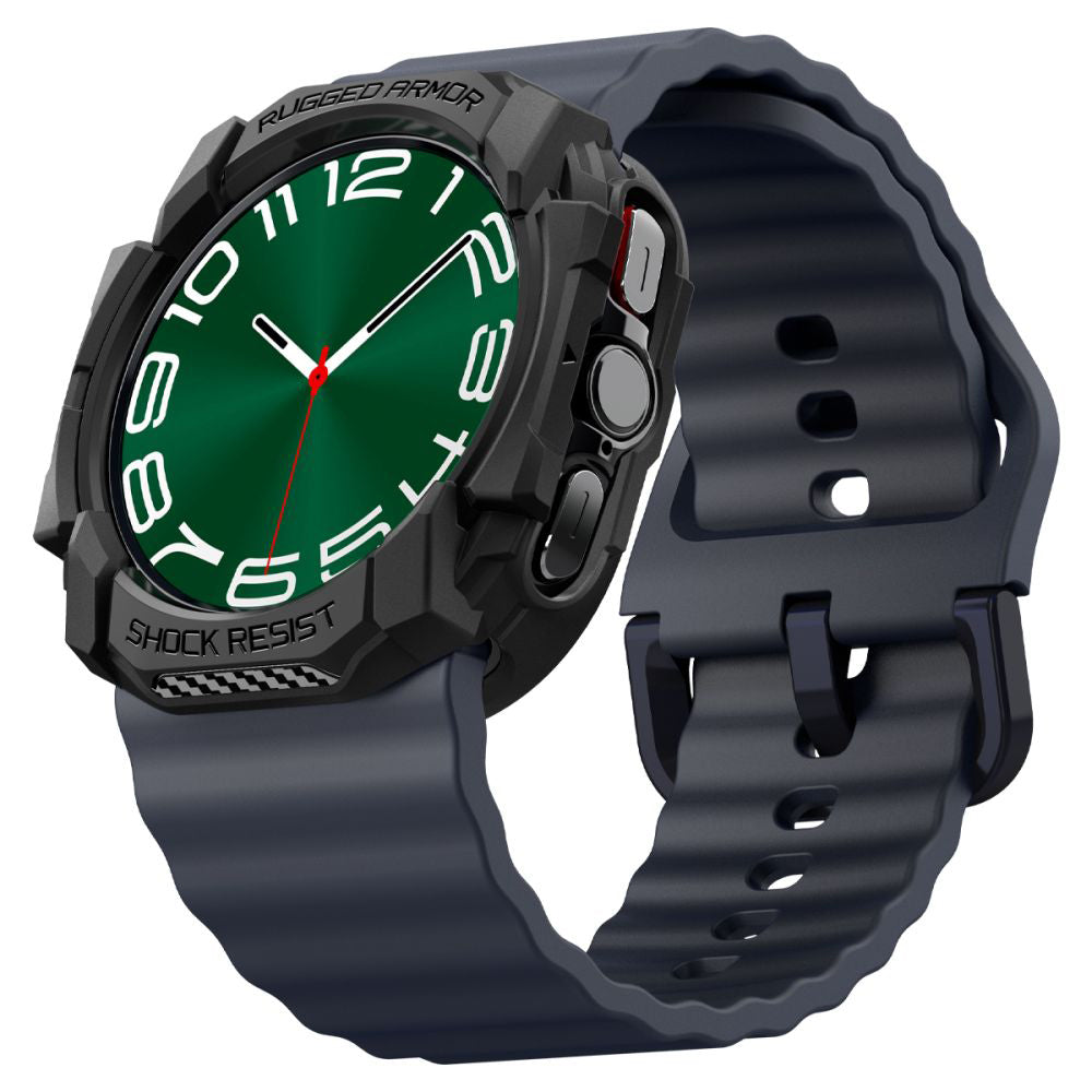 Accesoriu smartwatch Spigen Rugged Armor (ACS08426) compatibil cu Samsung Galaxy Watch Ultra 47mm, Negru
