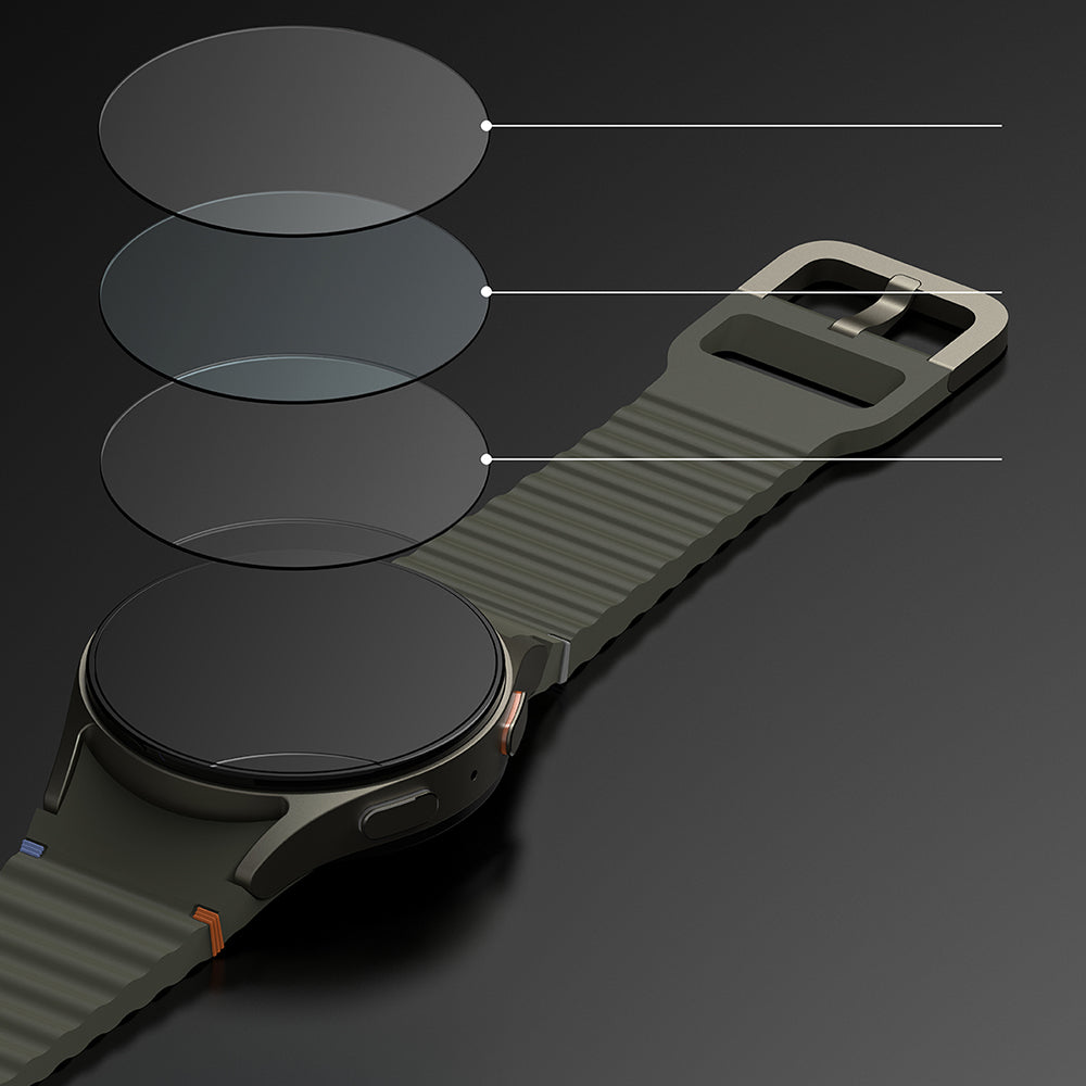 Accesoriu smartwatch Ringke Bezel Styling compatibil cu Samsung Galaxy Watch7 40mm, Argintiu Pattern7 (Cb-Gw7-40-03)