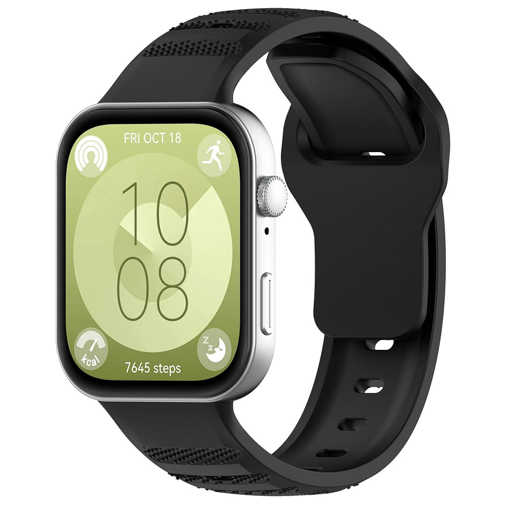 Curea smartwatch Techsuit Watchband (W050) compatibil cu Huawei Watch Fit 3 / Fit 4 / Fit 4 Pro, Negru