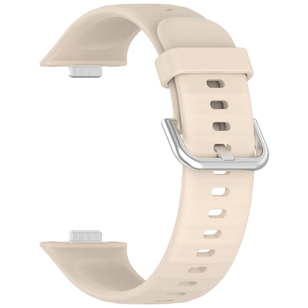 Curea smartwatch Techsuit Watchband (W061) compatibil cu Huawei Watch Fit 3 / Fit 4 / Fit 4 Pro, Bej