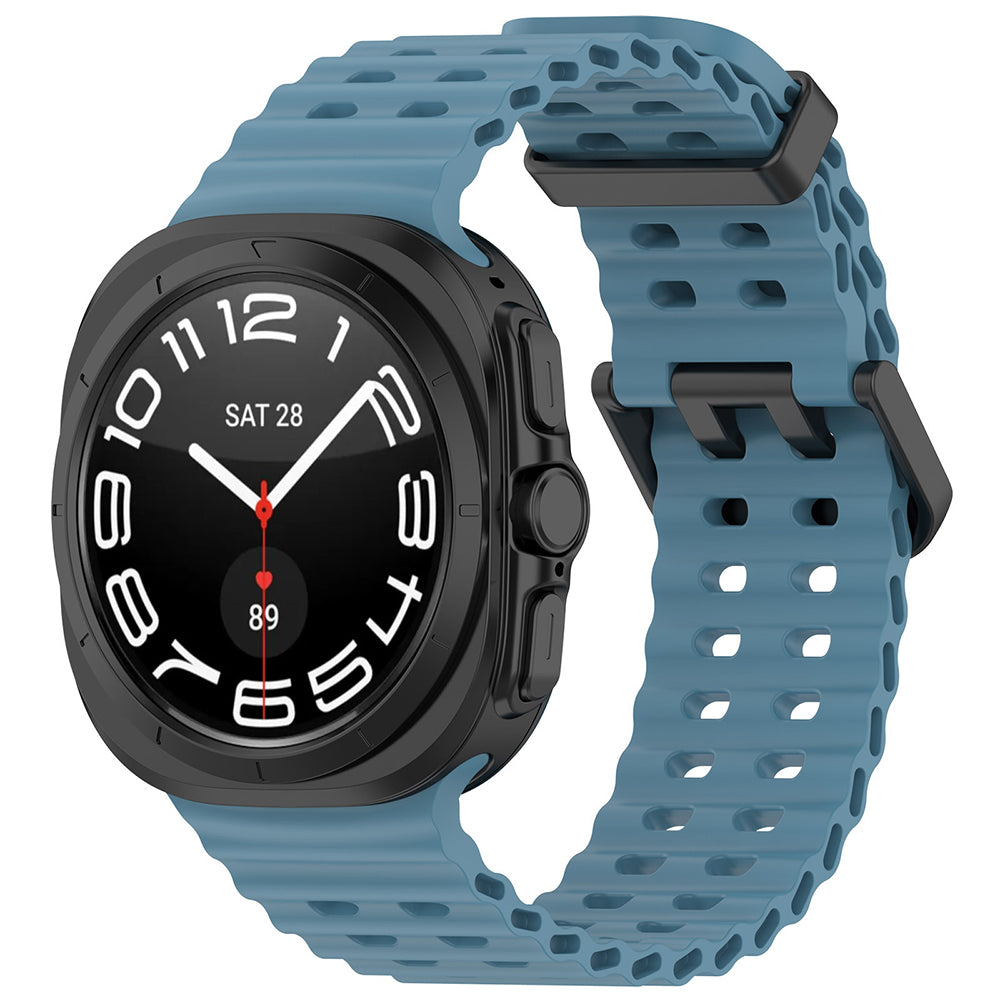 Curea smartwatch Techsuit Watchband (W062) compatibil cu Samsung Galaxy Watch Ultra 47mm / Watch Ultra 2, Teal Blue