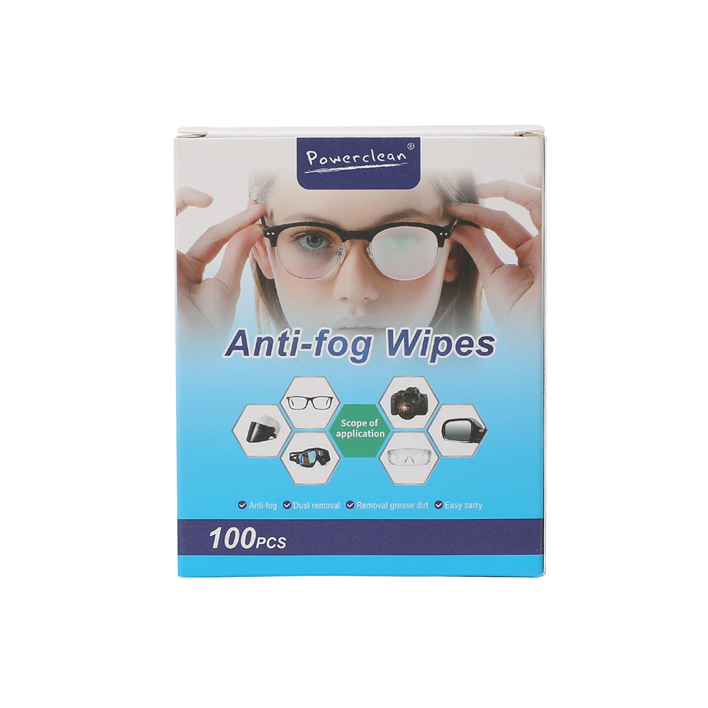 Techsuit (100 pcs) Glasses Cleaning Wipes (ETSA1), Anti-Fog, Antibacterial, Dust and Grease Dirt Removal, Alb