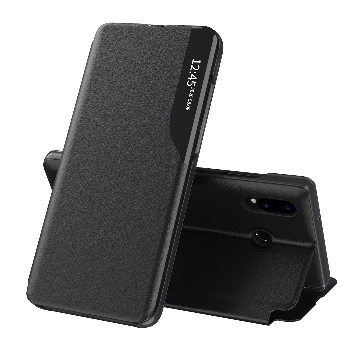 Husa de protectie Techsuit eFold Series compatibil cu Huawei P20 lite, Negru