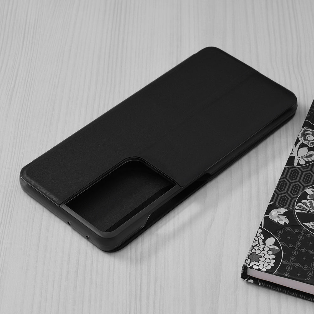 Husa de protectie Techsuit eFold Series compatibil cu Samsung Galaxy S21 Ultra 5G, Negru