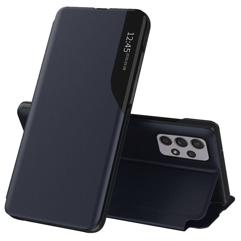 Husa de protectie Techsuit eFold Series compatibil cu Samsung Galaxy A52 4G / A52 5G / A52s 5G, Albastru Inchis
