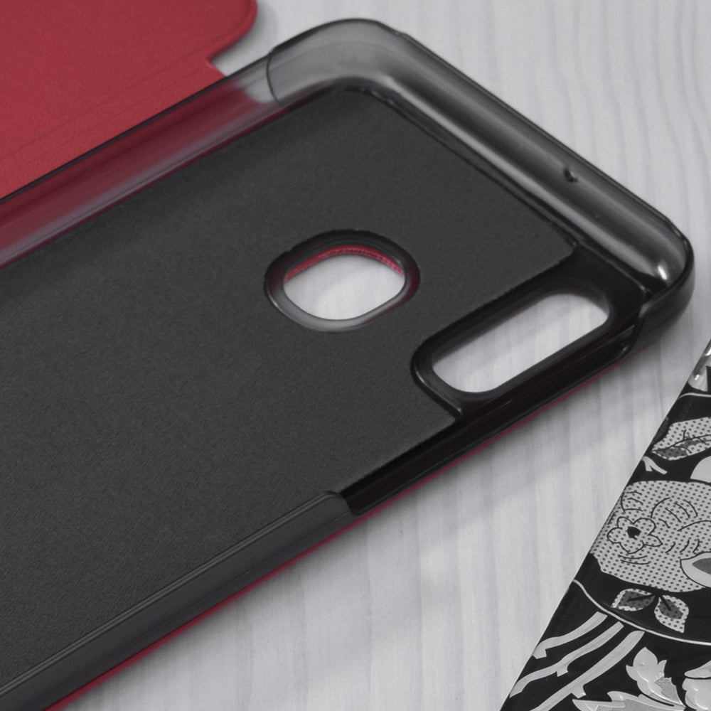 Husa de protectie Techsuit eFold Series compatibil cu Samsung Galaxy A20e, Rosu