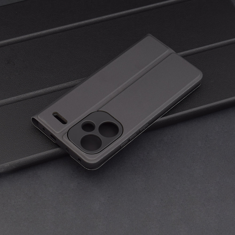 Husa de protectie Techsuit Magskin Book compatibil cu Xiaomi Redmi Note 13 Pro+ 5G, Negru