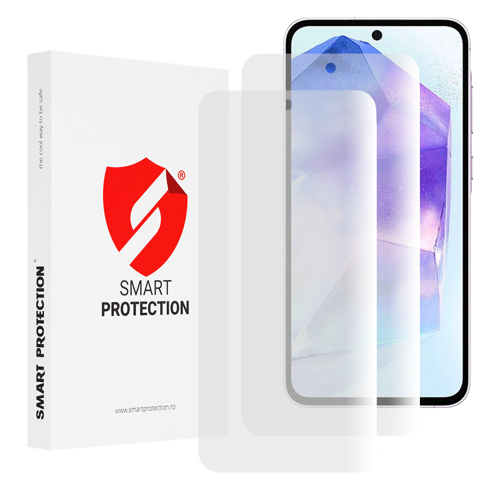 Folie de protectie Smart Protection Premium Classic (set de 2) compatibil cu Samsung Galaxy A35 5G / A55 5G / M35, Transparent