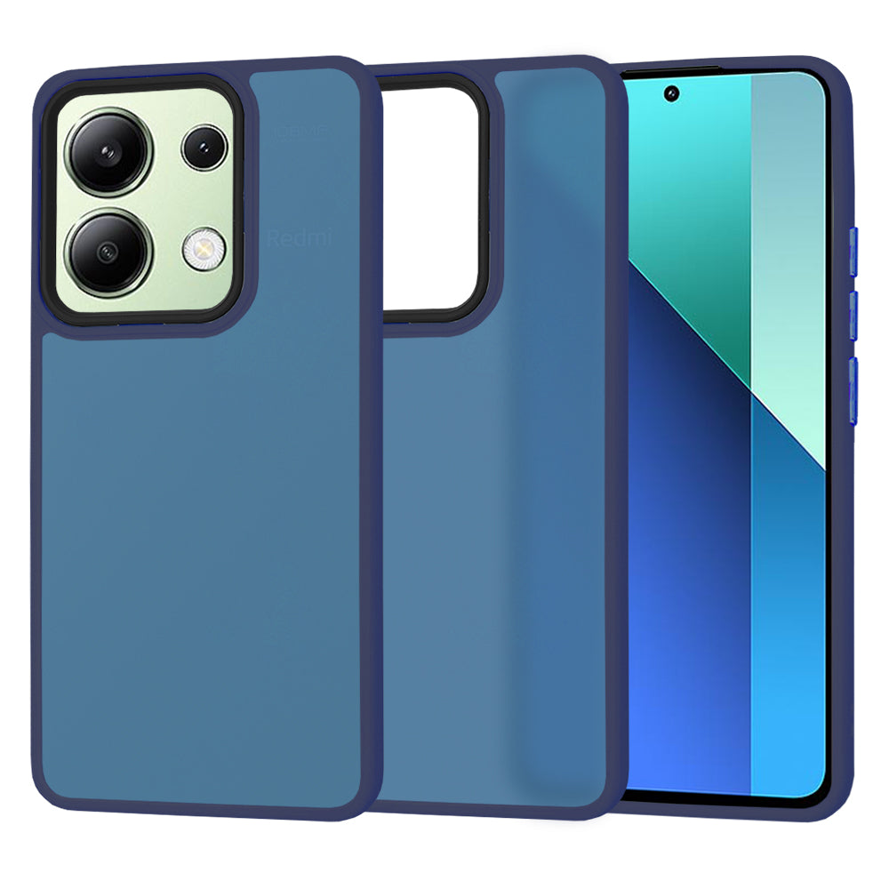 Husa de protectie Techsuit HaloFrost Series compatibil cu Xiaomi Redmi Note 13 4G, Albastru Inchis
